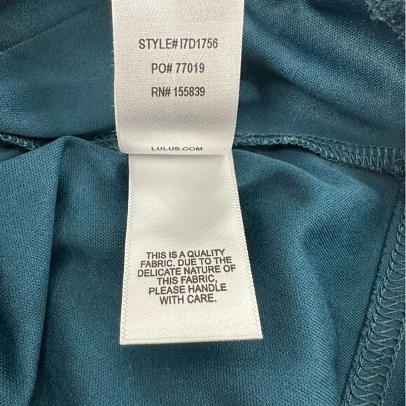 LULU’S Ailey Gold Teal Blue Skater Dress Sz XS - Picture 9 of 12